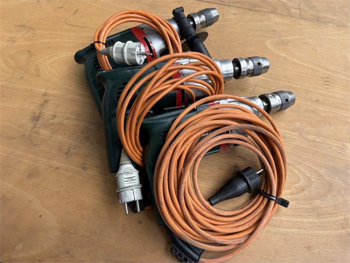 3 Elektro-Bohrmaschinen Metabo